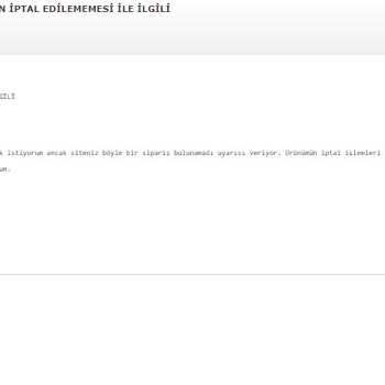 Pandora Mücevher Pandora Sipariş İptali İçin Muhatap Bulamıyorum
