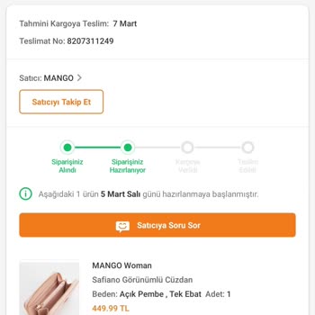 Trendyol 10 Günden Fazladır İşlem Yapılmayan Sipariş