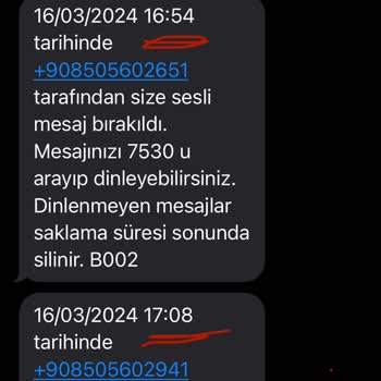Turkcell 0850'li Numaralardan Gelen Sürekli Sesli Mesaj/arama