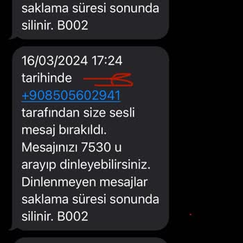Turkcell 0850'li Numaralardan Gelen Sürekli Sesli Mesaj/arama