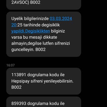HepsiPay Hepsiburada'da Telefon Numaram İle Başkasının Üyelik Kaydı Açması!