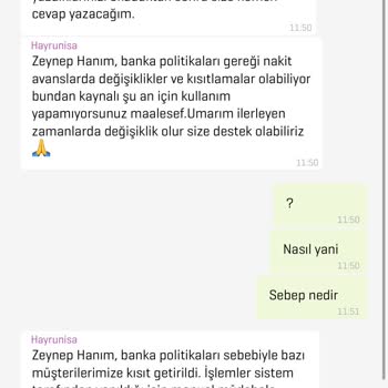 Enpara Sebep Belirtilmeden Nakit Avans Limitim Sıfırlandı