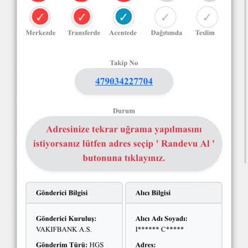 HGS Geciken Kargo Ve Müşteri Hizmetlerine Ulaşamama