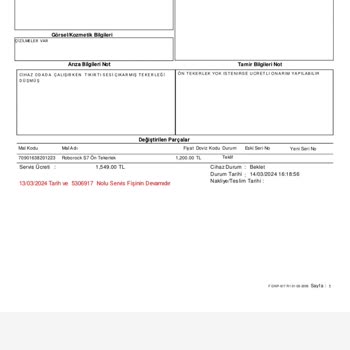 Genpa Sensör Arızası Olan Garantili Cihaza Ücret Ödemeden Bakmıyor.