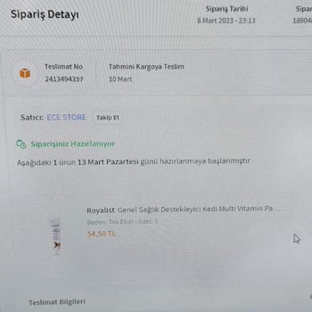 Trendyol Dan Çözüm Bekliyorum