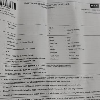 Teknosa Ve Servis Arası Anlaşmazlık