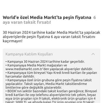 Yapı Kredi Mobil Uygulamadaki Kampanya Şartlarını Yerine Getirmiyor.