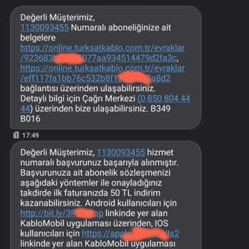 TÜRKSAT Kablo Net Halen Bağlantımı Yapmadı