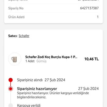 Vodafone Her Şey Yanımda Schafer Satıcısı Sipariş Sorunu