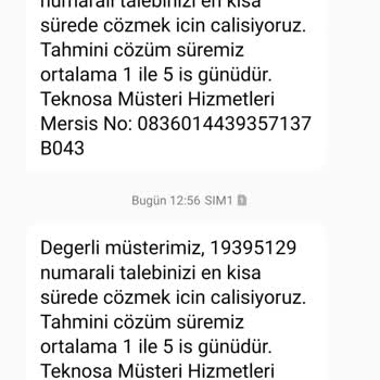 Teknosa Ücret İadesi Sorunu