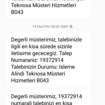 Teknosa Ücret İadesi Sorunu