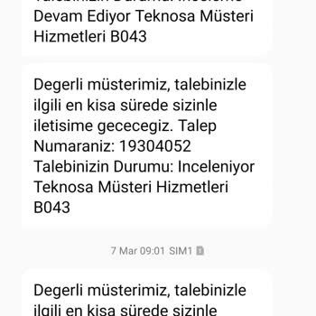 Teknosa Ücret İadesi Sorunu