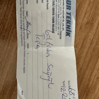 Onur Teknik (Trabzon) Uzun Süren Tamir