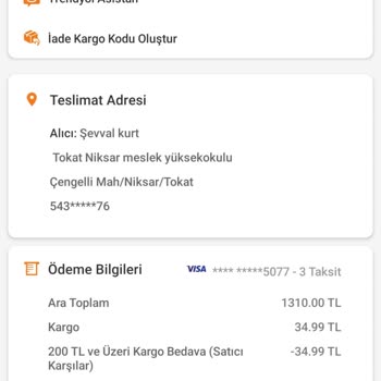 Tokat MNG Topcam Şubesi