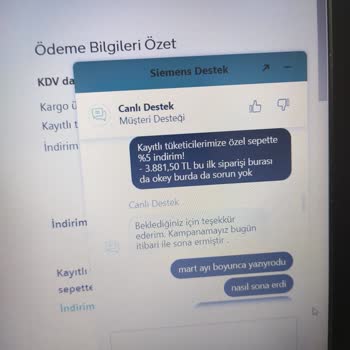 Siemens Belirtilen Tarihten Önce Biten Kampanya