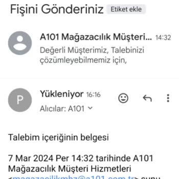 A101 Tüketici Hak İhlalindeki İşlem Mağduriyeti