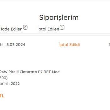 Lastik Borsası Ekstra Ücret Talebi Ve Ücret İadesini Yapmaması