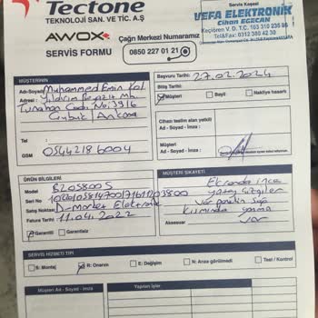 Awox Panel Arızalı Ürüne Tamir Veya Değişim Problemi