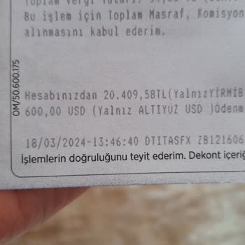 Ziraat Bankası 309 Lira Masraf Aldı