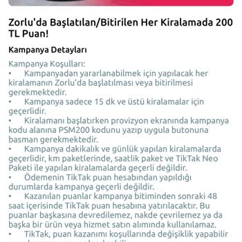 Tiktak Kampanya Kazanımlarını Vermiyor
