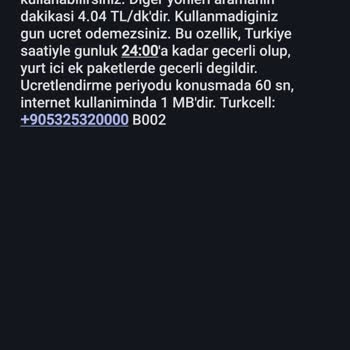 Turkcell Yanlış Fatura Yansıması