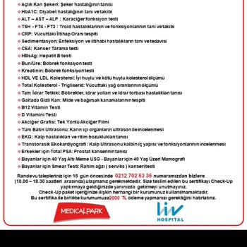 Medical Park Checkup Söz Verdiği Ödemeye Zam Talep Ediyor