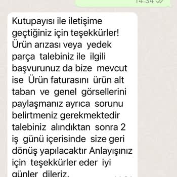 Kutupayısı Garanti Kapsamında Gönderdiğimi Ürünü Geri Alamıyorum