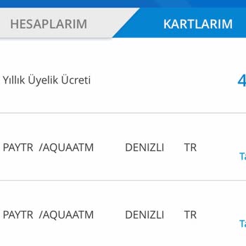 Denizbank Yıllık Kart Aidatı