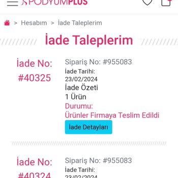 Podyumplus Para İadesi