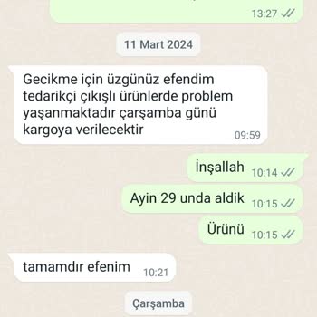 inaktuel.com Yazıcı Siparişimde Yaşanan Gecikme Ve İletişim Sorunları