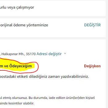 Amazon.com.tr İade Oyunu