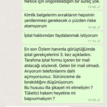 Kappatur İptal Hakkımdan Faydalanmama Engel Olunuyor.