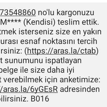 Aras Kargo Kargomu Başka Yere Bırakıp Haber Vermedi.