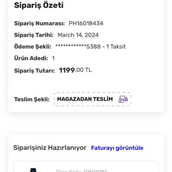 Gratis Online Sipariş Sorunu