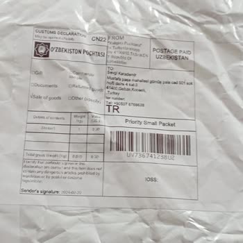 Aliexpress'ten Boş Poşet Teslimi