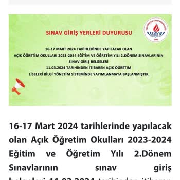 Milli Eğitim Bakanlığı (MEB) Sınav Tarihi Geç Açıklandı