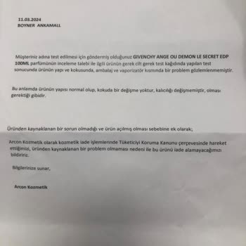 Boyner Hatalı-Sahte Parfüm Satıyor
