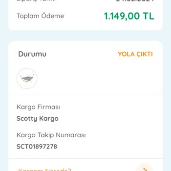 Scotty Kargo Ürünleri Teslim Etmiyor