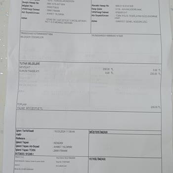 Türk Polis Teşkilatı Güçlendirme Vakfı Yanlış Para Ödemesi