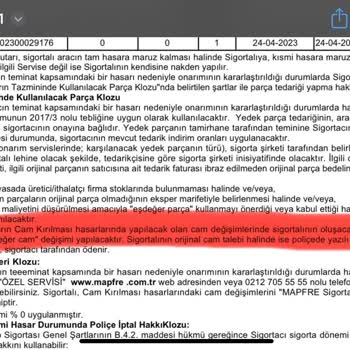 Sigortam.net Yanlış Kasko Yaptı