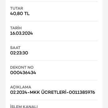 Akbank MKK Para Kesmesi