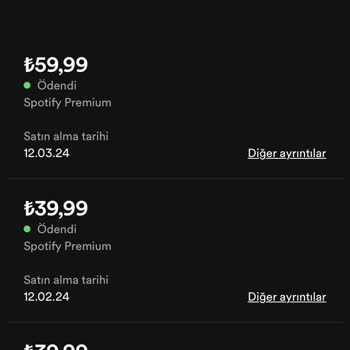 Spotify'de Ödeme Yapılmadı Uyarısı
