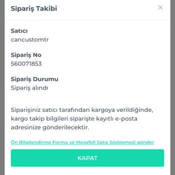 Creepy111 (Instagram: cancustom.com.tr) Zaman Sınırını Aşan Ürünümü İptal Etmek İstiyorum