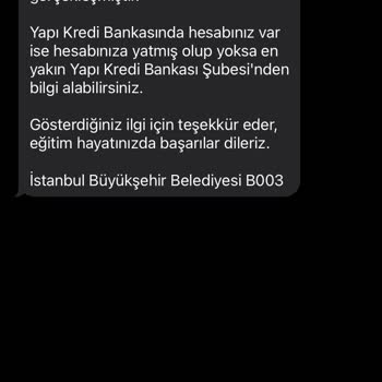 İBB Burs 3. Taksit Yatmadı