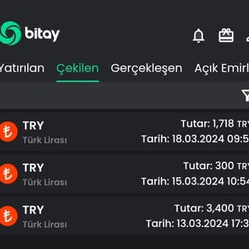 Bitay Kripto Borsası Paramı Hesabıma Aktarmıyor.