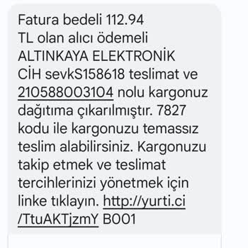 Yurtiçi Kargo Yozgat/Merkez Şubesi Dağıtım Sorunu