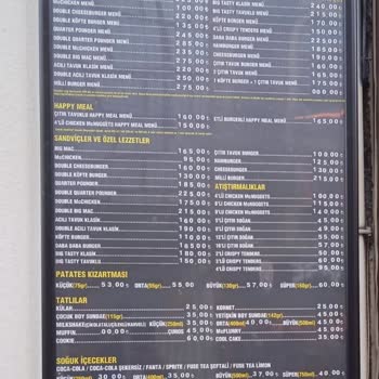 McDonald's İstiklal Cad. Şubesi Liste Fiyatı İle Kasadaki Fiyat Farkı