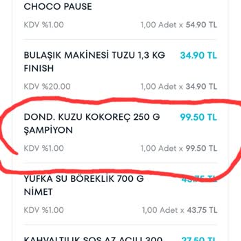 A101 Şampiyon Kokoreç Çok Yağlı Ve Kötü.