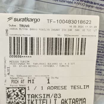Sürat Kargo Kargo Teslim Edilmedi