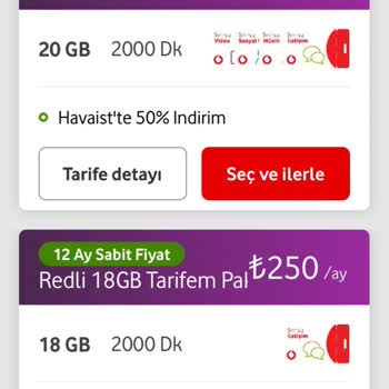Vodafone Paket Değişimi Hk.